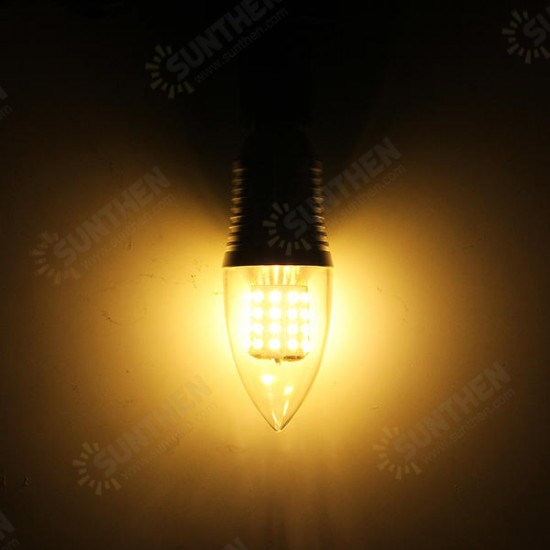 E14 5W 7W 9W 12W SMD 2835 Sliver LED Candle Light Bulb Chandelier Lighting AC85-265V