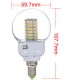 E14 5W Warm White 120 SMD 3528 LED Globular Light Lamp Bulb AC185-265V