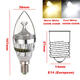E14 6W 3 LED White/Warm White LED Chandelier Candle Light Bulb 85-265V E14 6W 3 LED White/Warm White LED Chandelier Candle Light Bulb 85-265V