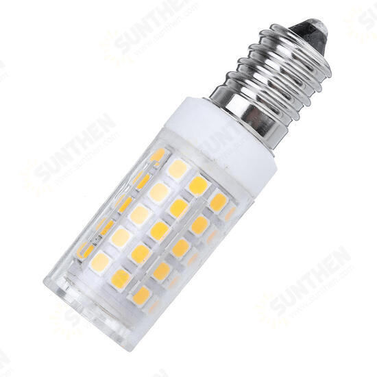 E14 7W 2835 No Stroboscopic 64LED Ceramic Corn Light Bulb for Indoor Home Decoration AC110-240V