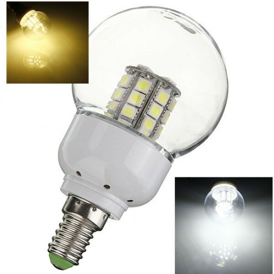E14 LED Bulb 4.5W 27 SMD 5050 AC 220V Warm White Corn Light
