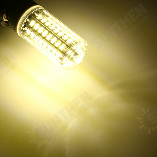 E17 E14 E12 G9 GU10 7W 72 SMD 5730 LED Pure White Warm White Natural White Cover Corn Bulb AC85-265V