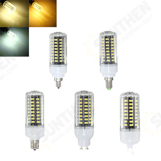 E17 E14 E12 G9 GU10 7W 72 SMD 5730 LED Pure White Warm White Natural White Cover Corn Bulb AC85-265V