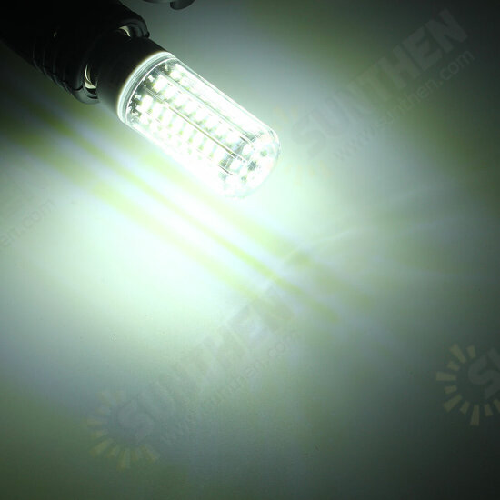 E17 E14 E12 G9 GU10 7W 72 SMD 5730 LED Pure White Warm White Natural White Cover Corn Bulb AC85-265V