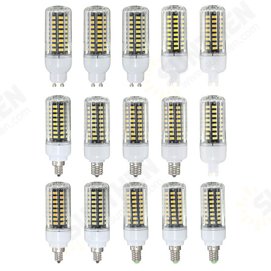 E17 E14 E12 G9 GU10 7W 72 SMD 5730 LED Pure White Warm White Natural White Cover Corn Bulb AC85-265V