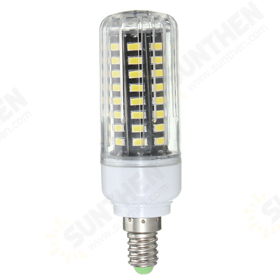 E17 E14 E12 G9 GU10 7W 72 SMD 5730 LED Pure White Warm White Natural White Cover Corn Bulb AC85-265V