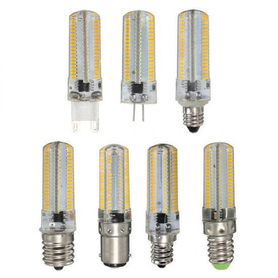 E17/E11/E12/E14/BA15D/G4/G9 3.5W 152 SMD 3014 Dimmable Warm White/White Corn Light Lamp AC110V