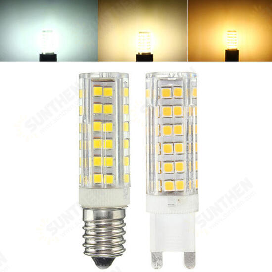 G9 E14 5W 76 SMD 2835 LED Pure White Warm White Natural White Light Lamp Bulb AC220V