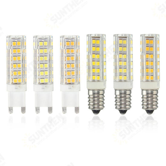 G9 E14 5W 76 SMD 2835 LED Pure White Warm White Natural White Light Lamp Bulb AC220V