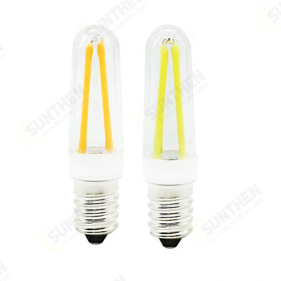 Mini Dimmable E14 4W COB LED Filament Lamp Light Bulb Replace Halogen Lamp AC110V/220V