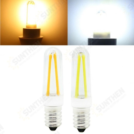 Mini Dimmable E14 4W COB LED Filament Lamp Light Bulb Replace Halogen Lamp AC110V/220V