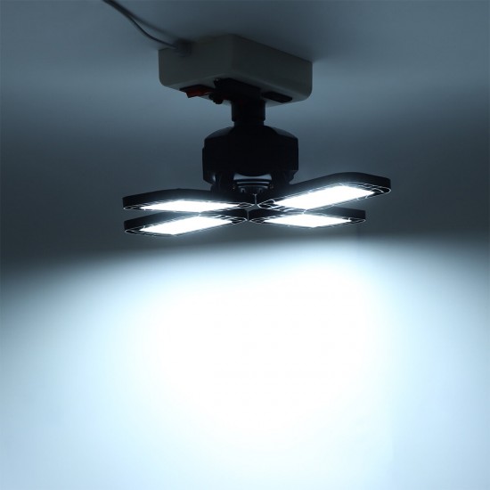 100W E27 84LED Deformable Garage Light Basement Warehouse Ceiling Lamp 165-265V