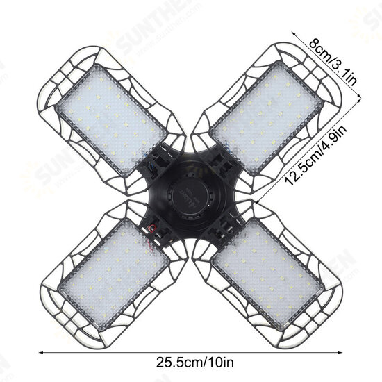 100W E27 84LED Deformable Garage Light Basement Warehouse Ceiling Lamp 165-265V