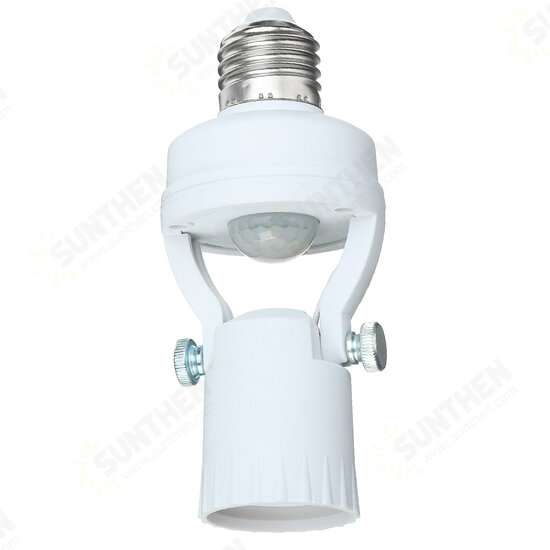 110-240V Infrared Motion Light Sensor Intelligent Bulb Lamp Base Switch E26/E27