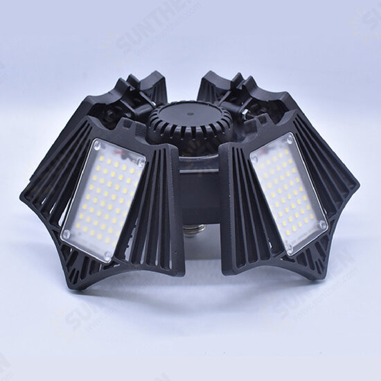 120W 150W E27 LED Garage Lamp 2835 Foldable Four-Leaf Light Bulb Deformable Ceiling Fixture 85-265V