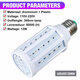 12W UV Germicidal Sterilizer Lamp E27 LED Corn Light Bulb + 110V/220V Remote Control for Indoor Home