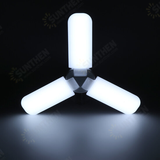 1/3/4-blade E27 LED Light Bulb Foldable Fan Blade Light Deformable Ceiling Lamp Home Living Room Interior Lighting