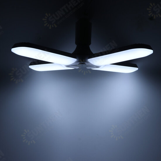 1/3/4-blade E27 LED Light Bulb Foldable Fan Blade Light Deformable Ceiling Lamp Home Living Room Interior Lighting