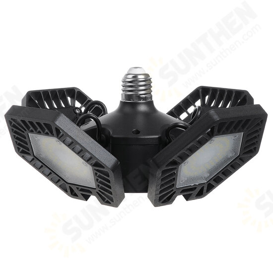 200W E27 Fan Blades LED Foldable Garage Light Mining Workshop Gym Ceiling Light