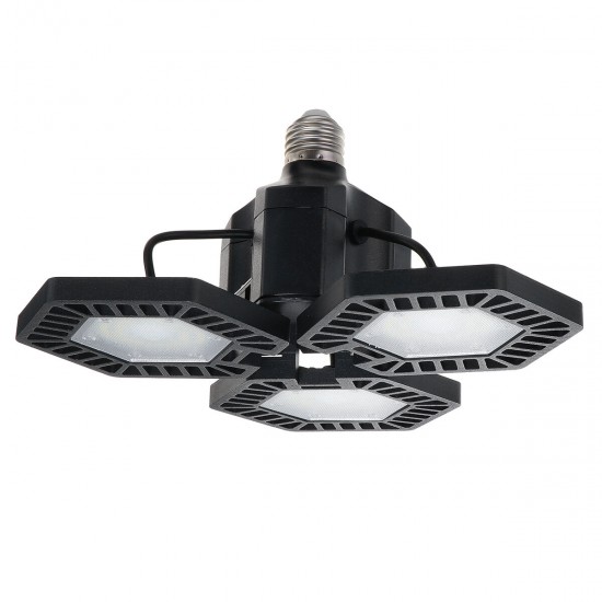 200W E27 Fan Blades LED Foldable Garage Light Mining Workshop Gym Ceiling Light