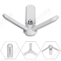 2/3 Leafs LED Foldable Garage Light E26/E27 Deformable Ceiling Fixture Lights Shop Workshop Lamp 2/3 Leafs LED Foldable Garage Light E26/E27 Deformable Ceiling Fixture Lights Shop Workshop Lamp