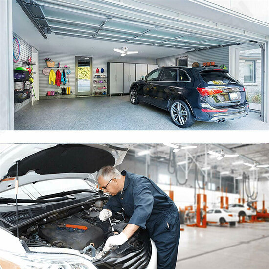 2/3/4/5+1 Blades E27 LED Garage Light Foldable Indoor Bulb Deformable Shop Ceiling Lamp AC85-265V 2/3/4/5+1 Blades E27 LED Garage Light Foldable Indoor Bulb Deformable Shop Ceiling Lamp AC85-265V
