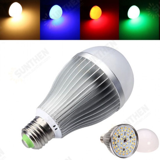 2.4G RF E27 LED Bulb Dimmable 12W RGB+Warm White SMD 5630 Home Decorative Lamp AC85-265V