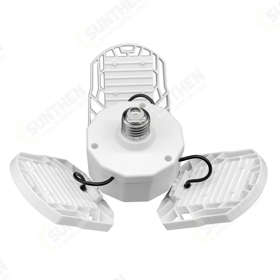 30W 45W 60W E27 LED Bulb Deformable Garage Ceiling Light Ultra-Bright Adjustable Lighting