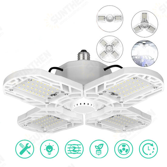 30W 45W 60W E27 LED Bulb Deformable Garage Ceiling Light Ultra-Bright Adjustable Lighting