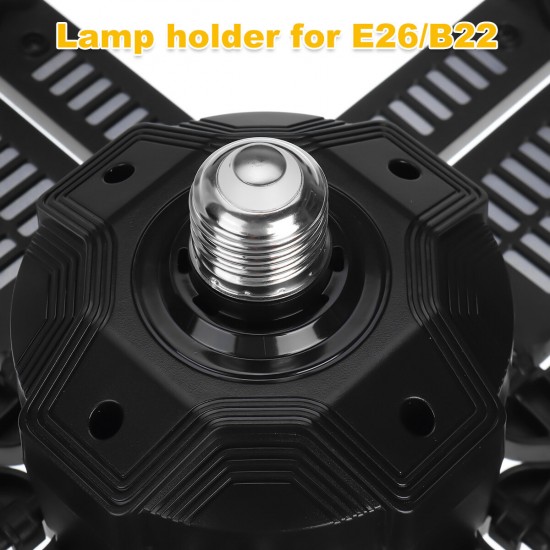 350W E27 LED Garage Light Deformable Adjustable Workshop Ceiling Lamp High Bay Light