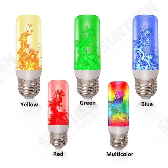 4 Modes 78LED Flame Effect Fire Light Bulb Gravity Sensor Lamp Flickering Bulb Lamp Garden Lighting Outdoor Decor