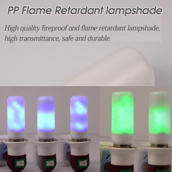 4 Modes 78LED Flame Effect Fire Light Bulb Gravity Sensor Lamp Flickering Bulb Lamp Garden Lighting Outdoor Decor