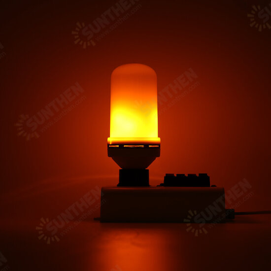 4 Modes LED Flame Effect Flickering Fire Light Bulb E27 Party Bar Decor Lamp