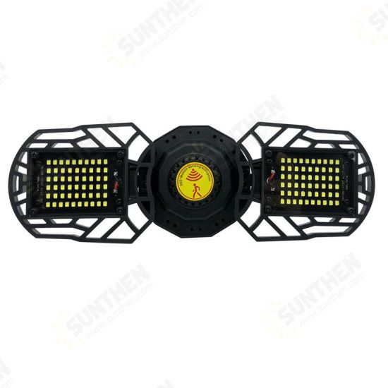 40/60/80W Deformable E26/E27 Ultra-bright LED Garage Ceiling Light Motion Activated