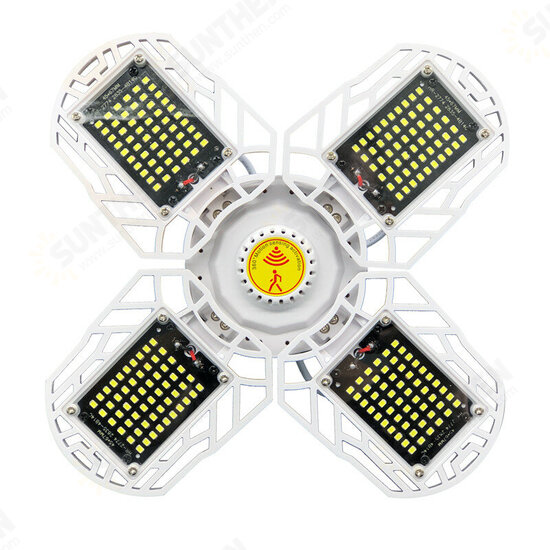 40/60/80W Deformable E26/E27 Ultra-bright LED Garage Ceiling Light Motion Activated