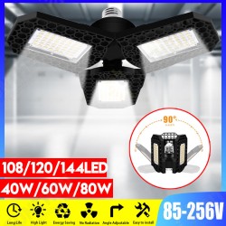40W 60W 80W E27 LED Bulb SMD2835 Foldable Garage Light Deformable Ceiling Fixture Workshop Lamp AC85-265V 40W 60W 80W E27 LED Bulb SMD2835 Foldable Garage Light Deformable Ceiling Fixture Workshop Lamp AC85-265V