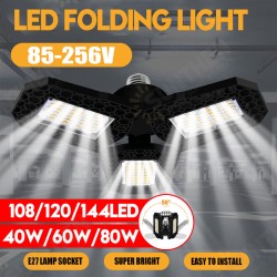 40W 60W 80W E27 LED Bulb SMD2835 Foldable Garage Light Deformable Ceiling Fixture Workshop Lamp AC85-265V 40W 60W 80W E27 LED Bulb SMD2835 Foldable Garage Light Deformable Ceiling Fixture Workshop Lamp AC85-265V