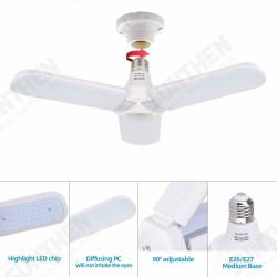 45W/60W Universal Deformable LED Garage Light E27 Foldable Ceiling Workshop Lamp 45W/60W Universal Deformable LED Garage Light E27 Foldable Ceiling Workshop Lamp