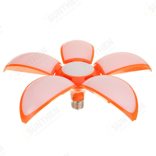 50W 144 LED Deformable Lights Lotus Shape E27 LED Lamp Folding for Factory Garage AC85-265V