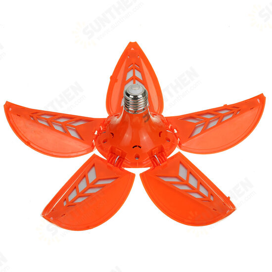 50W 144 LED Deformable Lights Lotus Shape E27 LED Lamp Folding for Factory Garage AC85-265V