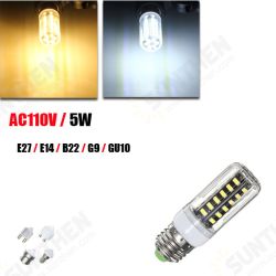 5W G9 E14 E27 B22 GU10 42 SMD 5733 LED White Warm White Cover Corn Light Lamp Bulb AC 110V 5W G9 E14 E27 B22 GU10 42 SMD 5733 LED White Warm White Cover Corn Light Lamp Bulb AC 110V