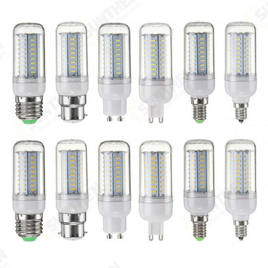 5W SMD4014 E27 E14 E12 G9 GU10 B22 LED Corn Light Bulb Lamp for Home Decor