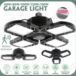 60/80/100/120/150W Deformable LED Garage Light Deformable Basement Light 60/80/100/120/150W Deformable LED Garage Light Deformable Basement Light