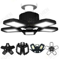 60/80/100W Upgrade Version Deformable Ultra-bright LED Garage Ceiling Light with 5 Adjustable Panels for Warehouse Basement Barn Home Office 60/80/100W Upgrade Version Deformable Ultra-bright LED Garage Ceiling Light with 5 Adjustable Panels for Warehouse Basement Barn Home Office