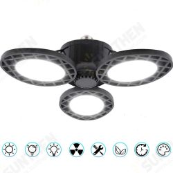 60W E27 2835SMD Sensor LED Garage Light Bulb Foldable Three-Leaves Warehouse Ceiling Lamp AC85-265V 60W E27 2835SMD Sensor LED Garage Light Bulb Foldable Three-Leaves Warehouse Ceiling Lamp AC85-265V