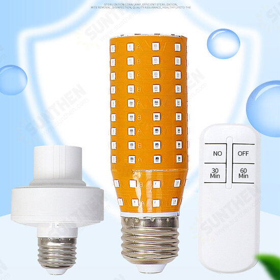 60W Remote Control 2835 E27 LED Bulb Ultraviolet Sterilization Light Disinfection Home Lamp AC85-265V