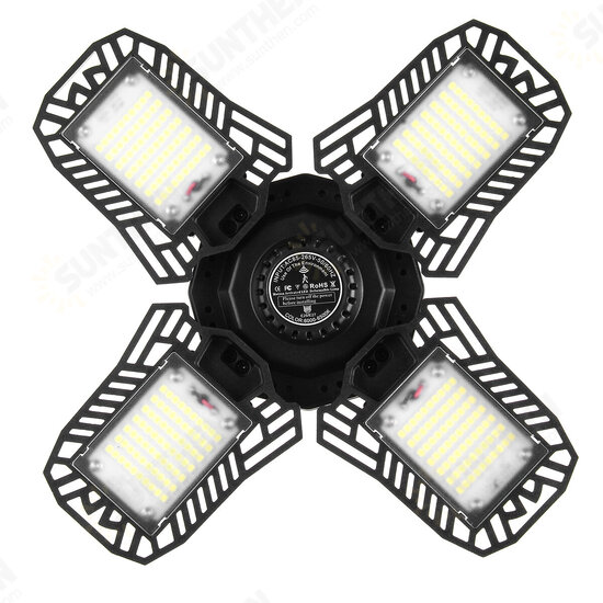 60W/100W 165-265V LED Garage Light E27 Deformable Ceiling Light Warehouse Lighting Bulb Adjustable