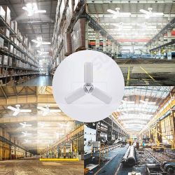 AC120-265V 65W LED Bulb Folding Garage Lamp Fan Blade Adjustable Ceiling Lighting AC120-265V 65W LED Bulb Folding Garage Lamp Fan Blade Adjustable Ceiling Lighting