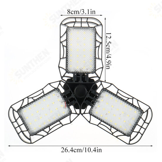 AC165-265V E27 LED Garage Light Bulb Deformable Ceiling Workshop Lamp Emergency Bulb AC165-265V E27 LED Garage Light Bulb Deformable Ceiling Workshop Lamp Emergency Bulb