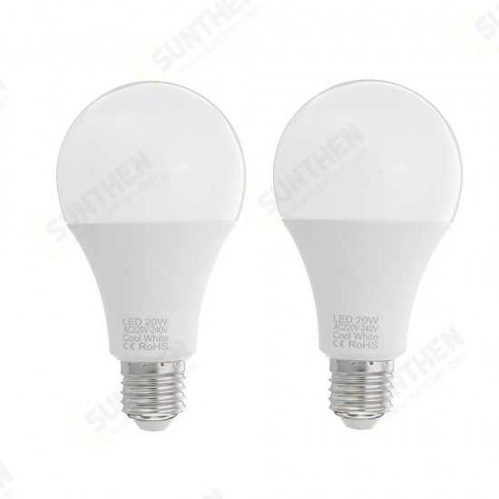 AC220-240V E27 20W SMD2835 Warm White Pure White LED Globe Light Bulb for Indoor Home Decoration